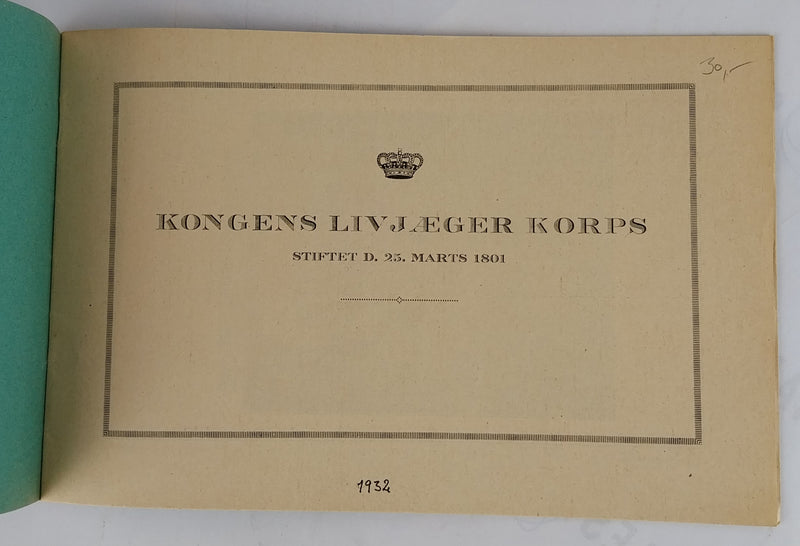 Kongens Livjægerkorps 1801. 1911-1921