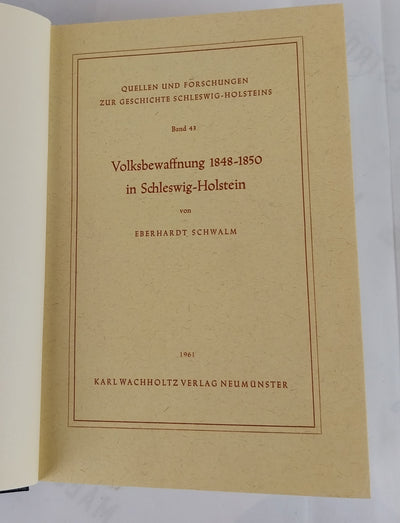 Volksbewaffnung 1848-1850 in Schleswig-Holstein