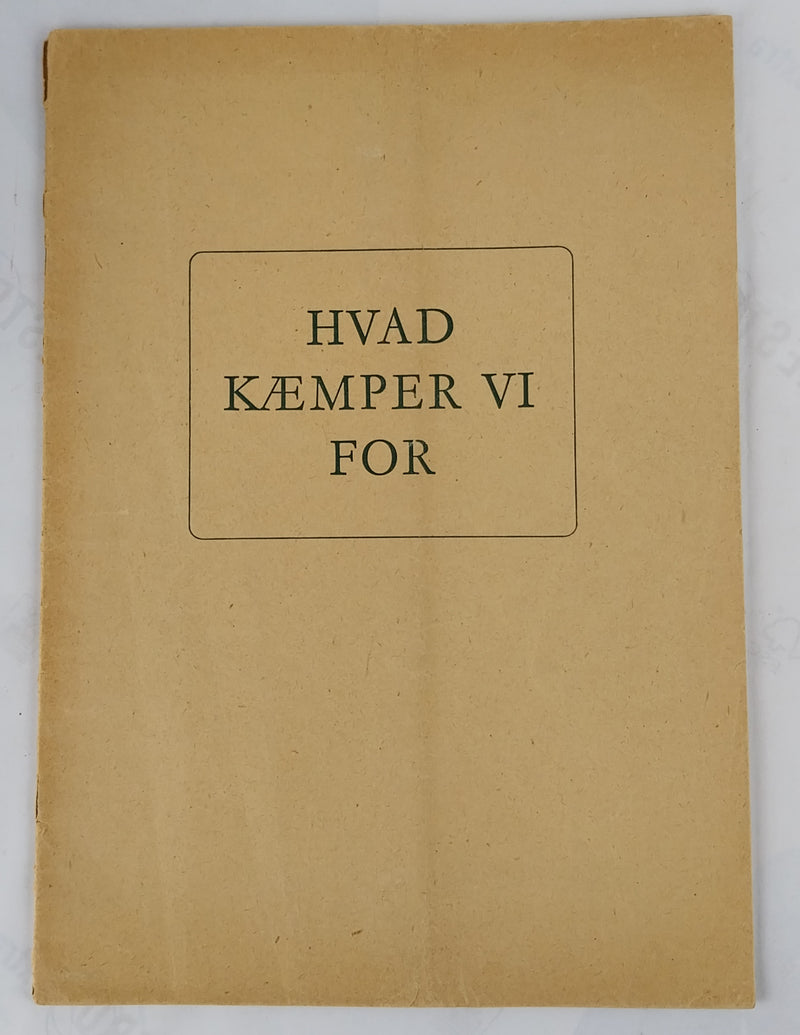 Hvad kæmper vi for