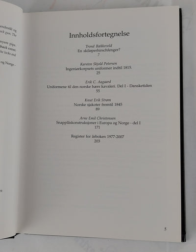 Norsk Våpenhistorisk Selskap. Årbok 2007