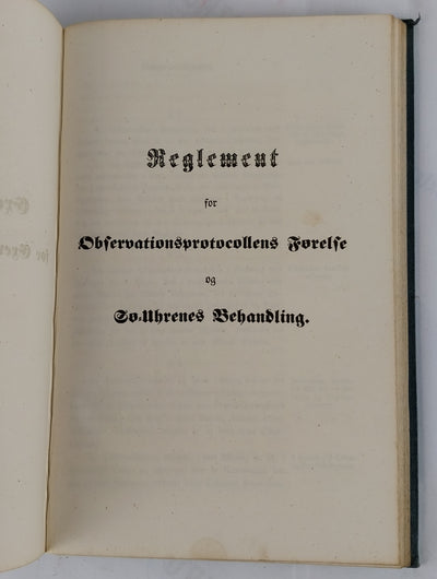 Instructioner og Reglementer for Tienesten paa de Kongelige Skibe