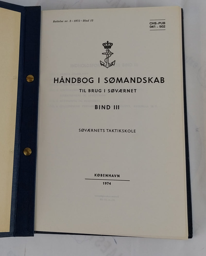 Håndbog i Sømandskab. Bind 1-3