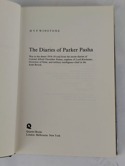 The Diaries of Parker Pasha